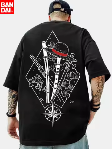 2026 One Piece Sakazuki Akainu Magma Fruit Admiral Oversized T-Shirt Anime Streetwear for Men Women 