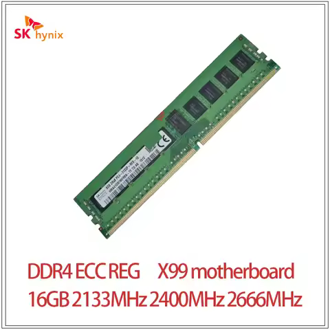 SK Hynix DDR4 8GB 16GB 2133P 2400T 2666V 1Rx4 2RX4 PC4 2133MHz 2400MHz 2666 ECC REG RDIMM X99 RAM 32