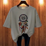 GET FASHION - BAJU KAOS WANITA COLOR BULU KAOS DISTRO DEWASA BLUS JUMBO PRINT UKURAN BESAR