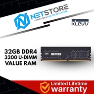 KLEVV 32GB DDR4 3200 U-DIMM VALUE RAM - KD4BGUA8C-32N220A
