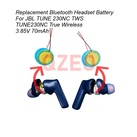 Replacement Bluetooth Headset Battery For JBL TUNE 230NC TWS TUNE230NC True Wireless 3.85V 70mAh Cha