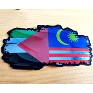 Custom Color Photo Printing MALAYSIA-PALESTINE Solidarity to Palestine Flag Sticker Basikal Motor Gaza Pray MTB Helmet
