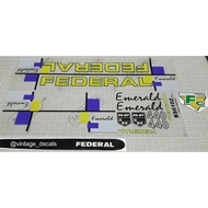 Federal EMERALD bicycle decals
