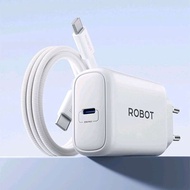 ROBOT RT-GC02C TRAVEL CHARGER TYPE C TO C 30W 150CM PD GAN