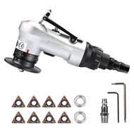 (REJY) Mini Pneumatic Chamfering Tool with Replace Blades Inserts and Bearings 45 Degree Air Chamfer