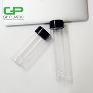 (Juice Bottle Plastic 300ml/400ml Vitamilk Jus Juice milk tea black hitam tutup/cap water pet botol