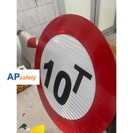 70cm non-transmission sign - 1.2mm thick zinc sheet - 3M reflective - according to TCVN " 10T"