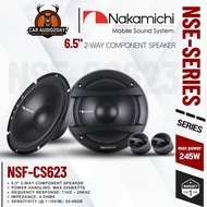 Nakamichi NSE-CS623 เสียงกลางเด่น แหลมใส RMS 35W / MAX 245W คมชัดทุกย่านเสียง 71Hz - 20HHz