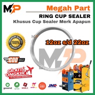 RING CUP SEALER 12oz to 22oz FLAT CUP | 12oz 14oz 16oz 18oz 22oz | RING SEALER CUP 12-22oz | RING CU