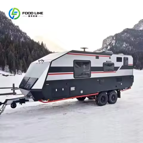 Customized Travel Trailers caravan 17ft Camper Trailer Manufacturers China 5 Passengers 4x4 Rv Campe