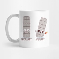 Before and After Party Glass Mug