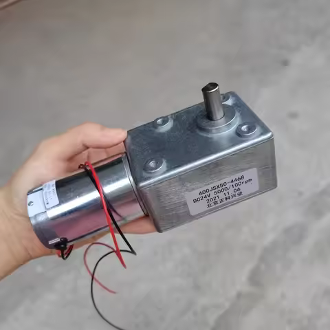 Free Shipping 600JSX527-4468 1RPM-160RPM CW/CCW Super Torque 200KG.CM 40W DC 12V 24V Worm Gear Elect