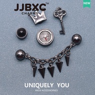 Metal Shoes Accessories - Black Crown Compass Buckle