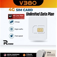 V380 PRO CCTV & Dashcam Sim Card Prepaid 4G SIM card supports 360 day service unlimited Speed