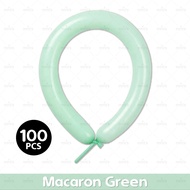 MINIIS 100pcs Long Balloon 260Q Balloon Macaron Belon Panjang Balloon Panjang Twist Balloon Belon Pa