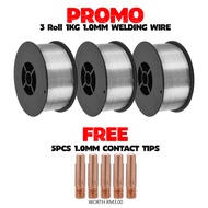 E71T-GS 1KG 1.0MM/0.8MM GASLESS WELDING WIRE FLUX CORED WELDING WIRE