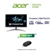 Acer Predator Gaming Monitor XB273U V3 (27'' // AS-IPS // 2k 2560 x 1440// 180hz // 95%DCI-P3 // HDR
