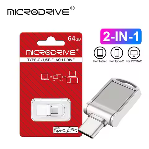 NEW Mini 256GB 128GB 64GB 32G 16G Type C Ultra Dual USB Flash Drive Memory Stick Thumb Pen Drive Cre