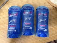 Secret Outlast 止汗劑 72小時 清爽無味 2.6oz x3