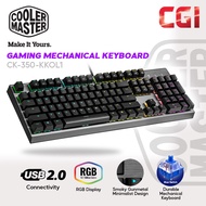 Cooler Master CK350 Outemo Blue Switch RGB Gaming Mechanical Keyboard - CK-350-KKOL1-US