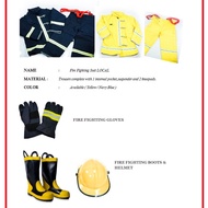 Fireman Suit Local with Complete Accessories