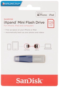 SanDisk 128GB USB 3.0 iXpand Mini Flash Drive with Lightning Connector for iPhones, iPads & Computer
