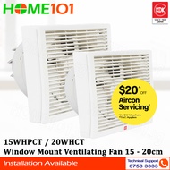 KDK Window Mounted Ventilating Fan 15cm / 20cm [15WHPCT][20WHCT] *No Installation*