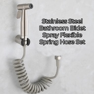Stainless Steel Bathroom Bidet Spray Flexible Spring Hose Set