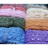 Beautiful, shimmering 7cm wide thread sold by the meter to decorate dresses, dresses...