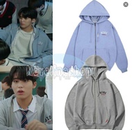 [COD] HOODIE ZIPPER OIOI LOGO KECIL TREASURE JEONGWOO STYLE PREMIUM FLEECE HOODIE KPOP