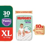 HUGGIES AirSoft Pants Diapers XL 30s Breathable and soft diapers for baby