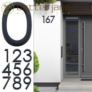BETTER-JANE 4inch/10cm Numeral Tag Durable ABS Acrylic Self-Adhesive 0 To 9