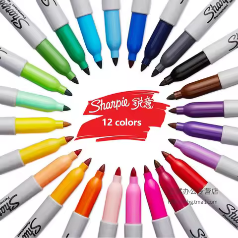 Sharpie Oil-based Marker Waterproof Oil-resistant Fade-resistant Hand-drawn Graffiti Quick-drying Sp