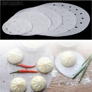 LIWD109VL 100Pcs Buns Pastries Non-stick Paper, Round 4/5/6/7/8in Steamer Paper, Durable Disposable 