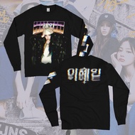 HYEIN NEWJEANS SUPERNATURAL BLACK LONGSLEEVE CUTTING T-Shirt Series