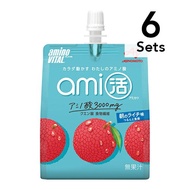 [6個裝] Amino Vital Amikatsu 果凍飲 清晨荔枝味 180g
