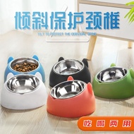 Teddy Bichon Stainless Steel Dog Bowl Cat Bowl Cartoon Dog Food Bowl Pet Bowl Feeder