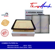 COMBO Filters (Aircon &amp; Engine) for Mitsubishi Strada (2019 - 2023) and Montero Gen3 (2016 - 2023)