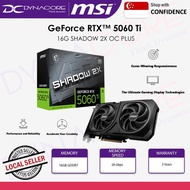 MSI GeForce RTX 5060 Ti 16G SHADOW 2X OC PLUS 16GB GDDR7 Graphics Card