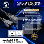 PROFFTECH - C20 to C19 Monitor CPU Cable 1.75mm Thickness3m