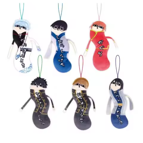 New Action Figures COS Game Gintama Gintama Gintoki Shinpachi Acrylic Pendant Cute High Color Backpa