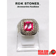 Cincin Batu Merah Siem Kotak Siem Bangkok Natural High Quality