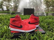 潮品NIKE Air Jordan 1 AJ1 復刻壹代 櫻木花道 灌籃高手 全紅色 黑色 喬丹 籃球鞋 N