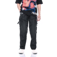 Orijiattires Premium Regular Fit Cargo Track Pants for Men and Women OR 2K21 Taslan JN Black OR Army