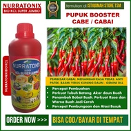 NURRATONIX BIO KCL Pupuk Booster Cabe 500 ML | Booster Cabe Obat Patek Rontok Bunga Virus Kuning & C