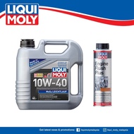 COMBO Liqui Moly Semi Syn MOS2 10W40 4L Engine oil + Engine Flush 300mL