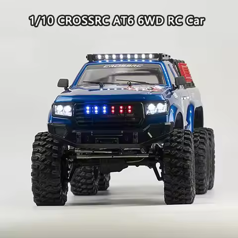 1/10 CROSSRC AT6 6WD RC Car 6X6 Electric High-Speed Climbing Car Toys Front and Rear Off-road Differ