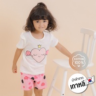 เสื้อผ้าเด็ก ชุดแขนสั้นขาสั้น Unifriend Thailand รุ่น22ss/Stripe-Angel Heart5