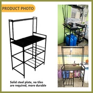 △ ✿ ✢ Gas Stove Stand Rack Kitchen Heavy Duty Organizer Stainless Patungan Ng Lagayan Ng Kalan
