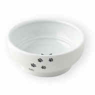 NECOICHI HAPPY DINING CAT FOOD BOWL (STEMLESS) 11 x 4.7 cm. / ชามเซรามิกสำหรับใส่อาหารแมว ลวดลายน่าร